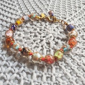 🔥5/$15 - Murano Italian Glass Beaded Bracelet
